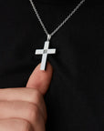 14k Solid Gold Cross Necklace