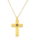 14k Solid Gold Cross Necklace