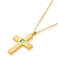 14k Solid Gold Cross Necklace