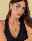 14k Solid Gold Sun Necklace