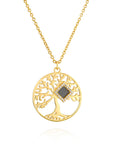 14k Solid Gold Tree of Life Necklace