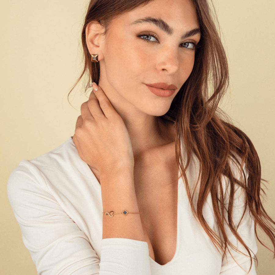 14k Solid Gold Eternal Love Bracelet