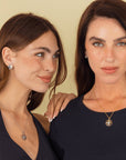 14k Solid Gold Sun Necklace