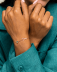 14k Solid Gold Eternal Love Bracelet