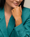 14k Solid Gold Eternal Love Bracelet